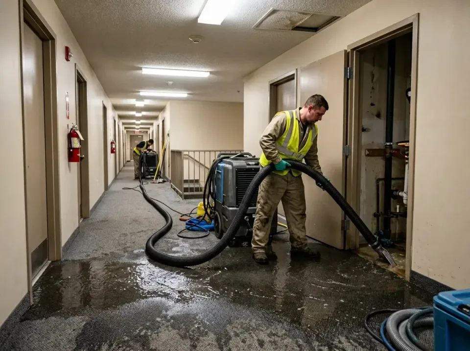 multi-unit-apartment-hallway-f-005 — frequently asked questions, Emergency Burst Pipe Water Extraction & Removal in Gibson C…